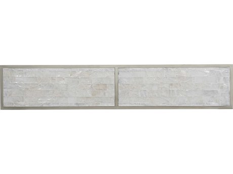 Hooker Furniture Melange Golden Gate Rectangular Gypsum Stone Champagne Console Table