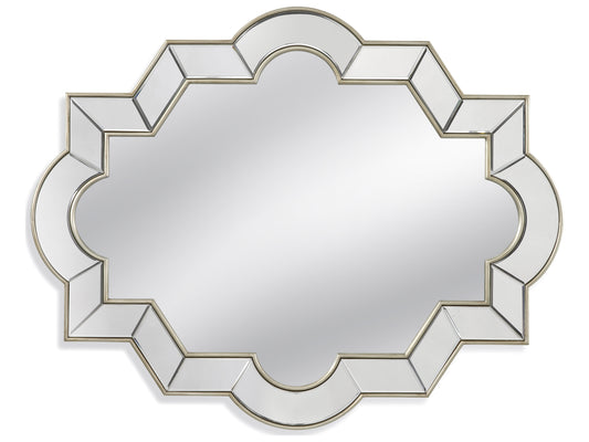 Bassett Mirror Hollywood Glam Azusa Wall Mirror - Unique Quatrefoil Design