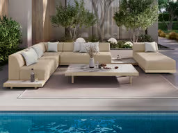 Ebel Grande Aluminum Wicker Armless Patio Chaise Lounge