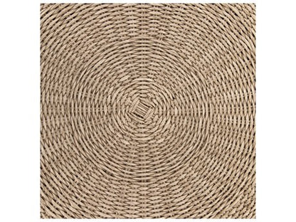 Four Hands Grass Roots Phoenix Round Pure White Vintage Coffee Table