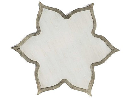 Hooker Furniture Sanctuary 2 Silver Glass Top Drum End Table with Levelers