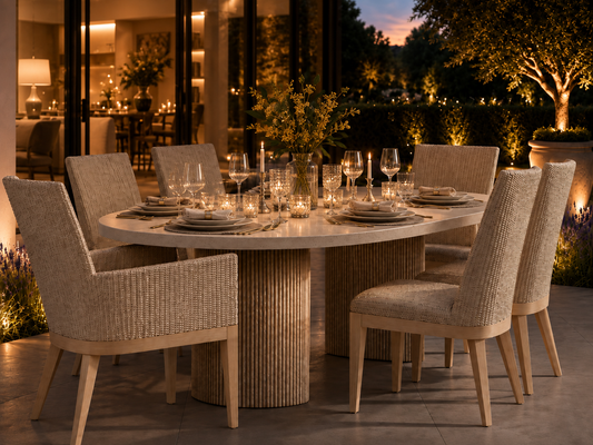 Ebel Siena Wicker Outdoor Patio Dining Set