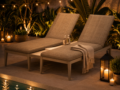 Ebel Siena Aluminum Wicker Adjustable Chaise Lounge
